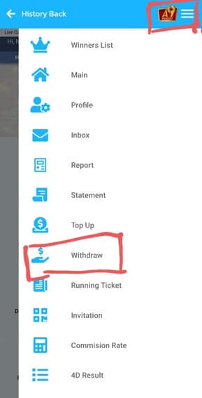 How to make withdrawal on a9play ewallet step 2