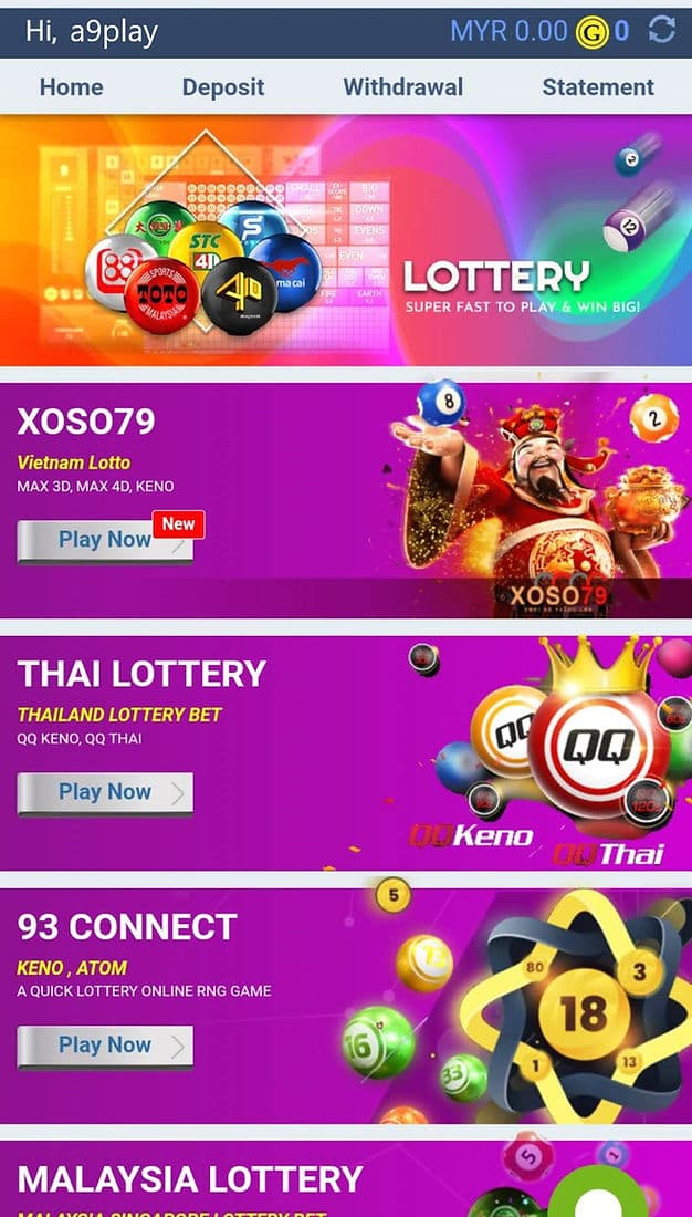 a9play Lottery 2